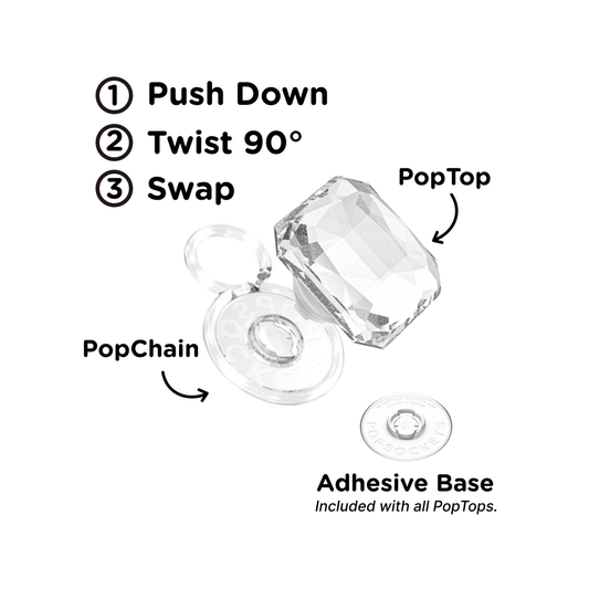 Dichroic Pillow Cut Clear Glitter — PopTop - US 48210