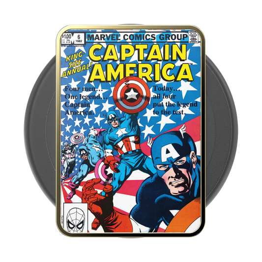 Enamel Captain America Comic Book — MagSafe PopGrip - US 85601
