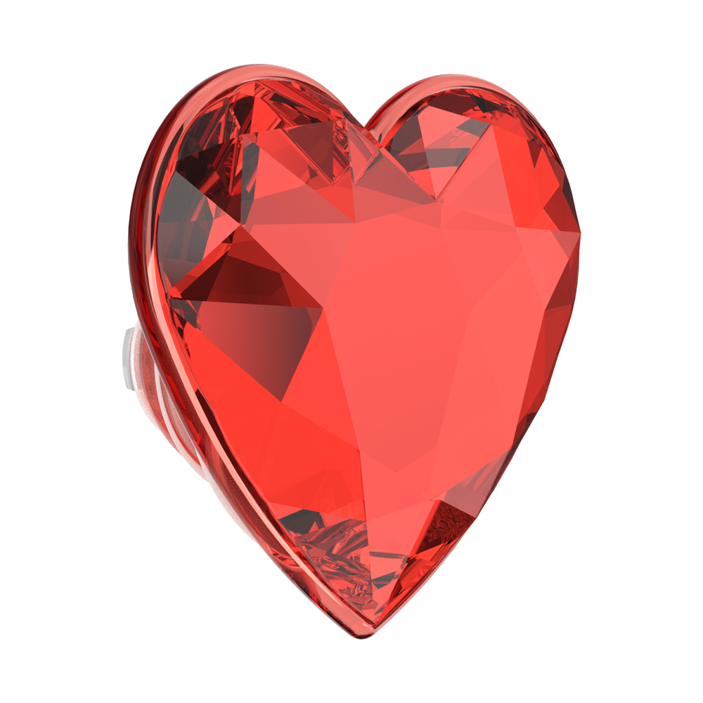 Crystal Heart Rosso — MagSafe PopGrip - US 79608