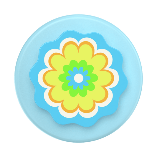Molded Flower Kaleidoscope Blue — MagSafe PopGrip - US 52445