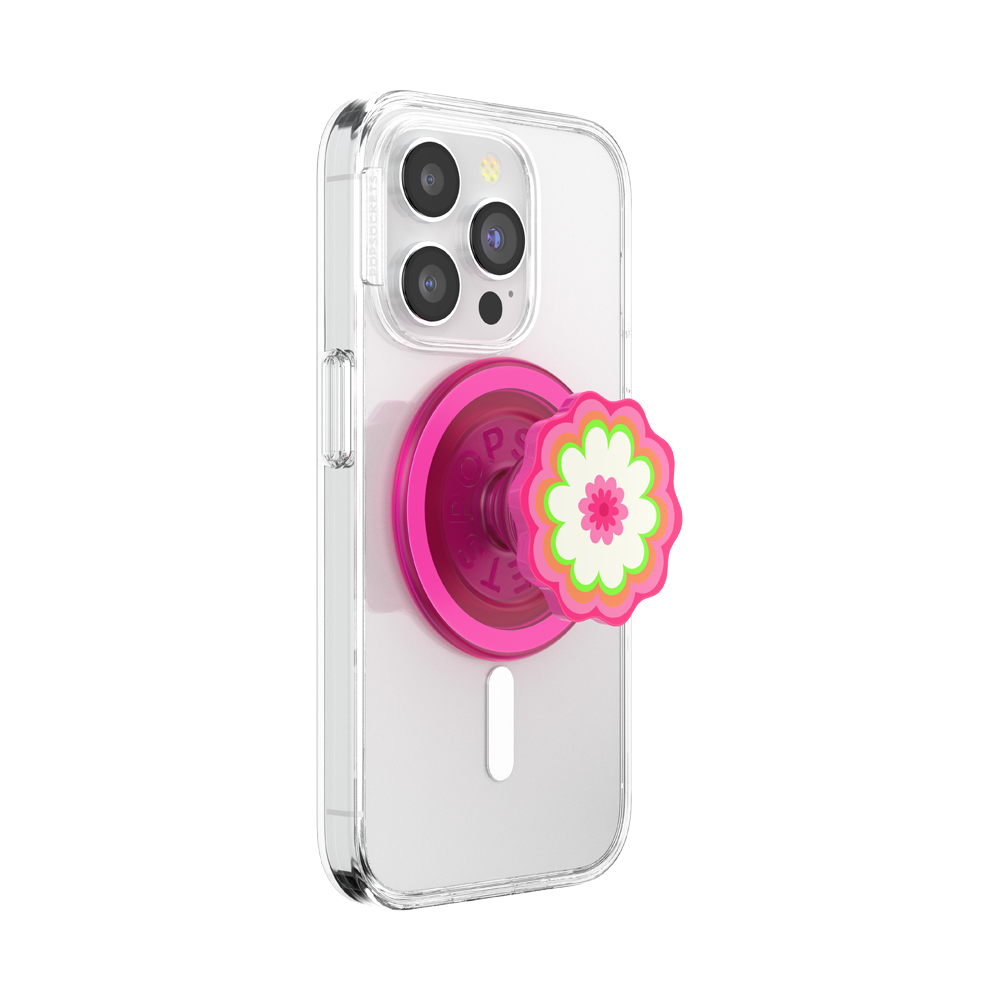 Molded Flower Kaleidoscope Pink — MagSafe PopGrip - US 30605