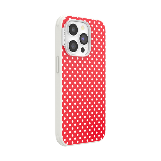 Cherry Red Polka Dot — iPhone 14 Pro MagSafe Case - US 01931