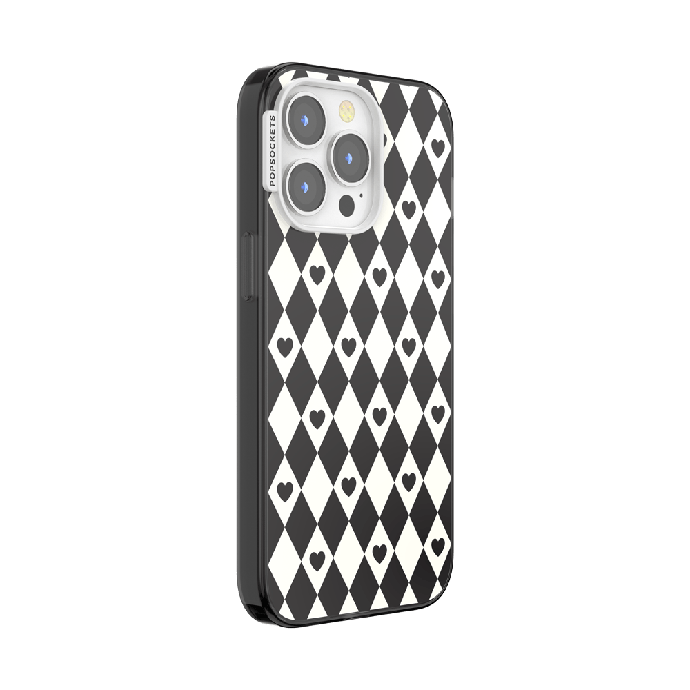 Harlequin Hearts Black — iPhone 13 Pro MagSafe Case - US 68885