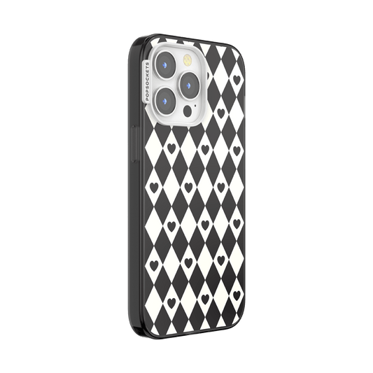 Harlequin Hearts Black — iPhone 13 Pro MagSafe Case - US 68885