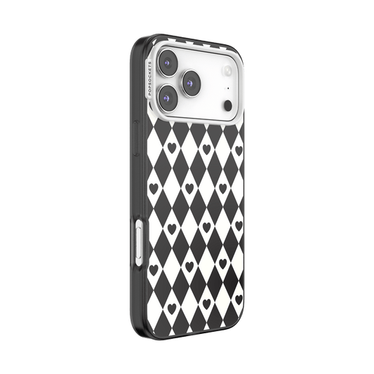 Harlequin Hearts Black — iPhone 17 Pro Max MagSafe Case - US 45030