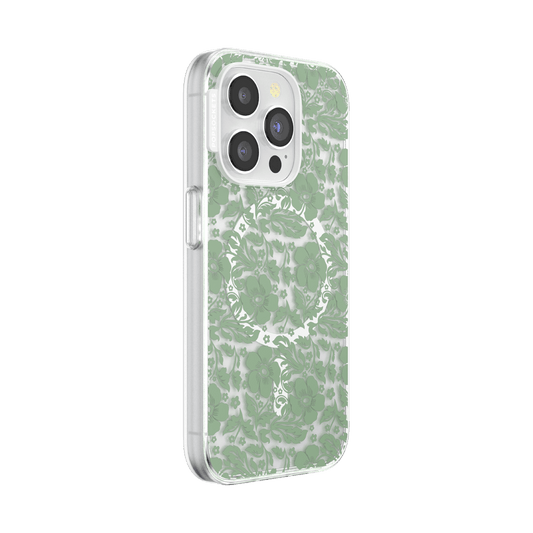 Lace Eucalyptus — iPhone 15 Pro MagSafe Case - US 09053