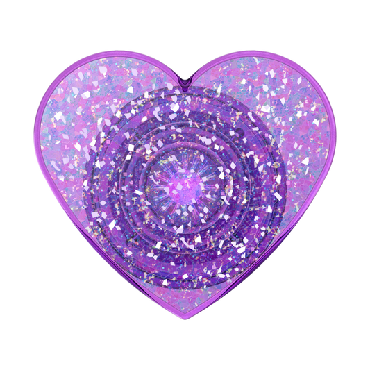Iridescent Confetti Dreamy Heart — Adhesive PopGrip - US 58379