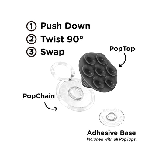 Translucent Black — Suck-Up PopTop & Mount - US 14505