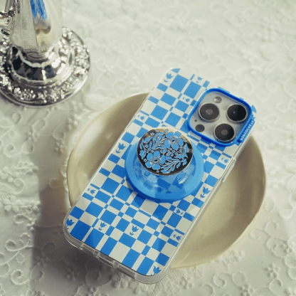 Enamel Lace Blue Vermeer — MagSafe PopGrip - US 09420
