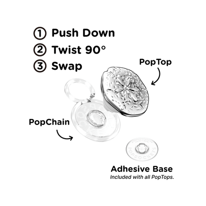 Enamel Silver Dollar — PopTop - US 14204