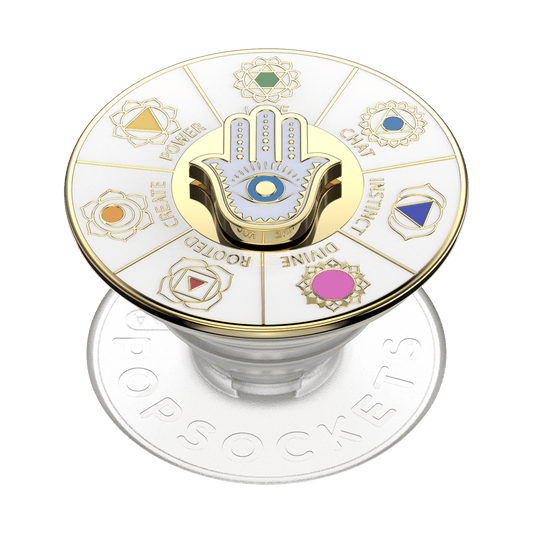 Enamel Spinner Chakras — Adhesive PopGrip - US 13550