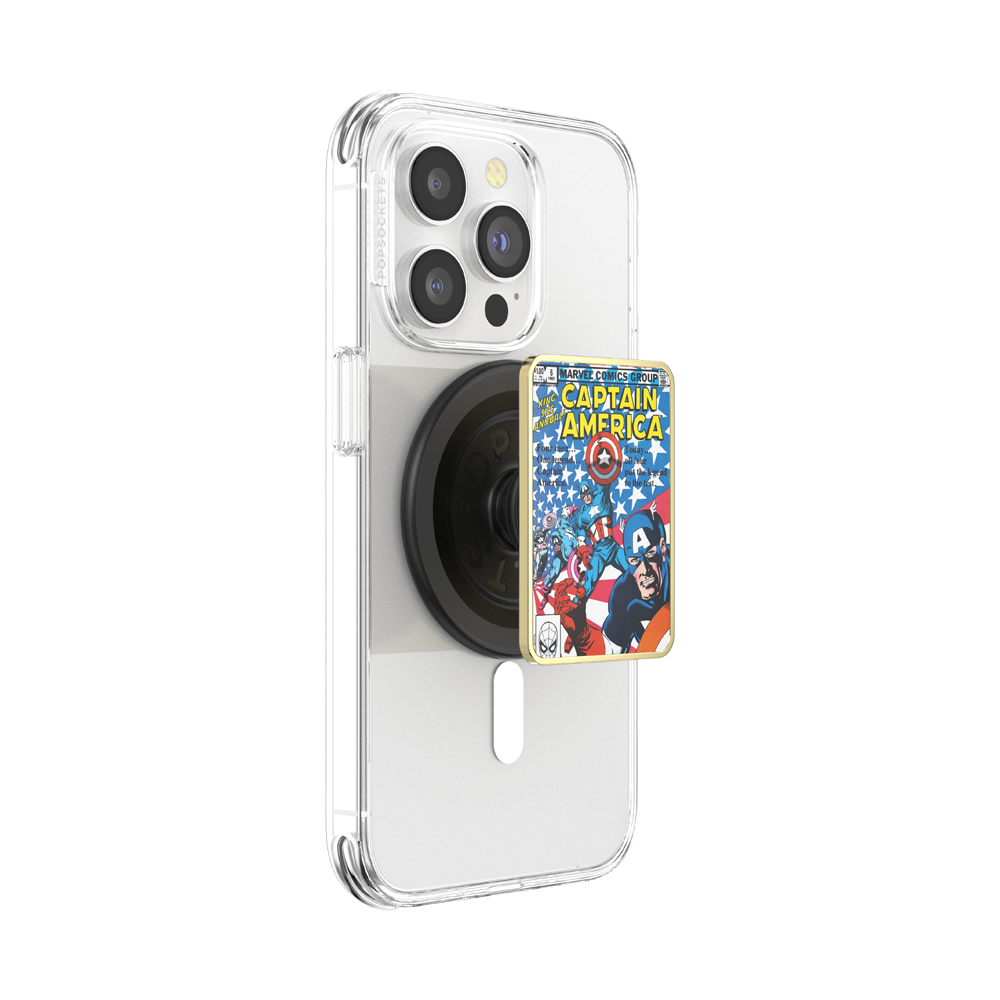 Enamel Captain America Comic Book — MagSafe PopGrip - US 85601
