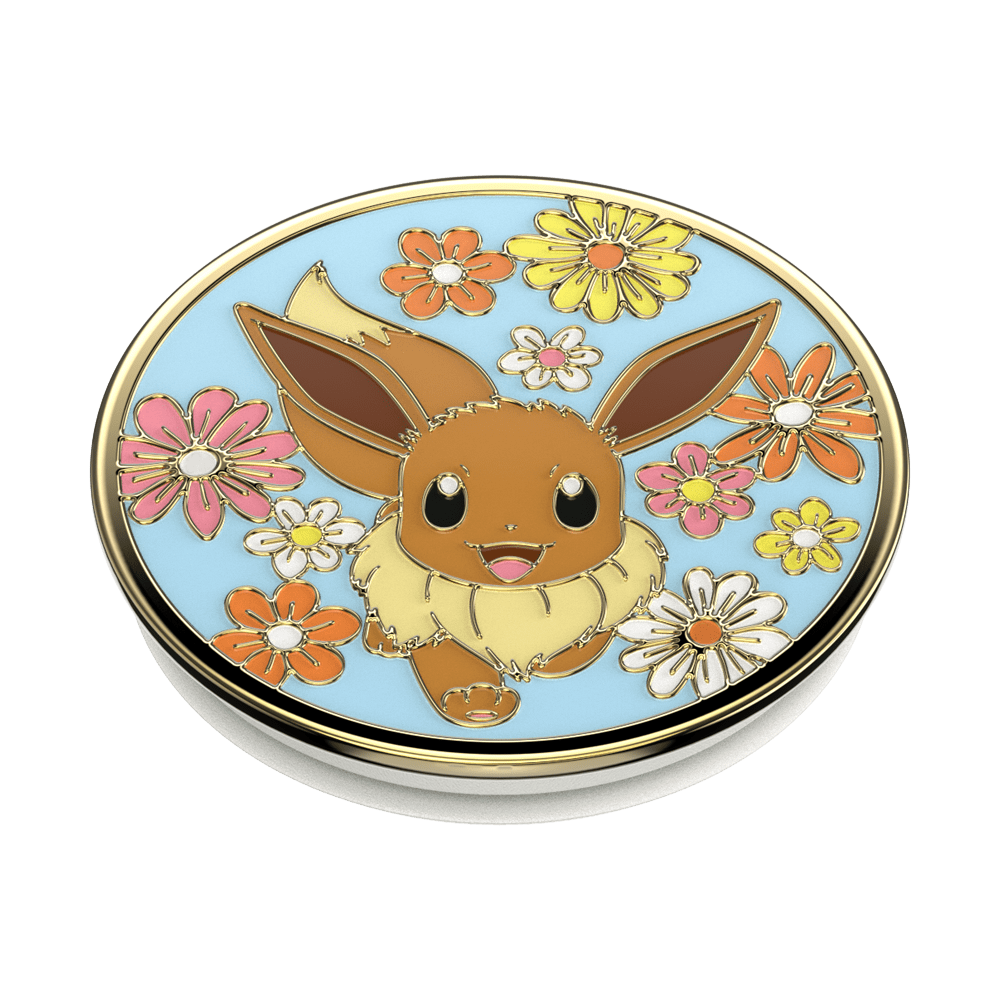 Floral Eevee Enamel — Adhesive PopGrip - US 33862