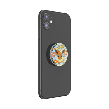 Floral Eevee Enamel — Adhesive PopGrip - US 80052