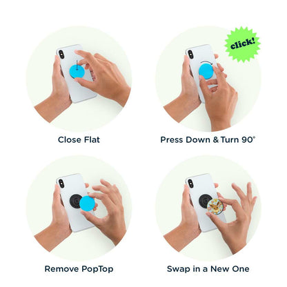 Floral Eevee Enamel — Adhesive PopGrip - US 15993