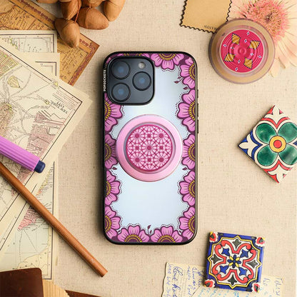 Bonita Border Pink — iPhone 15 Pro MagSafe Case - US 97447