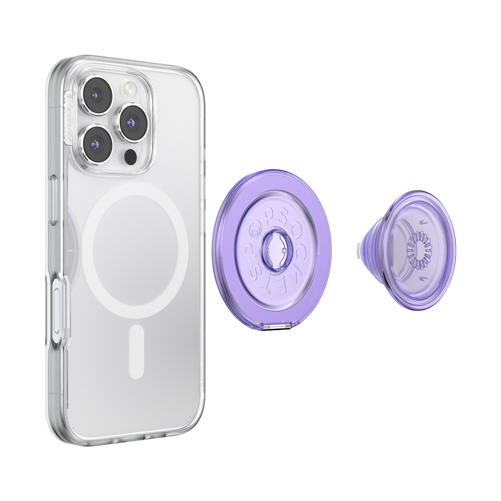 Translucent Dusty Purple — MagSafe Kick-Out Grip & Stand - US 08535