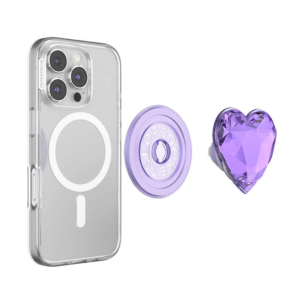 Crystal Heart Lavender —  MagSafe PopGrip - US 40776