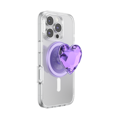 Crystal Heart Lavender —  MagSafe PopGrip - US 40776