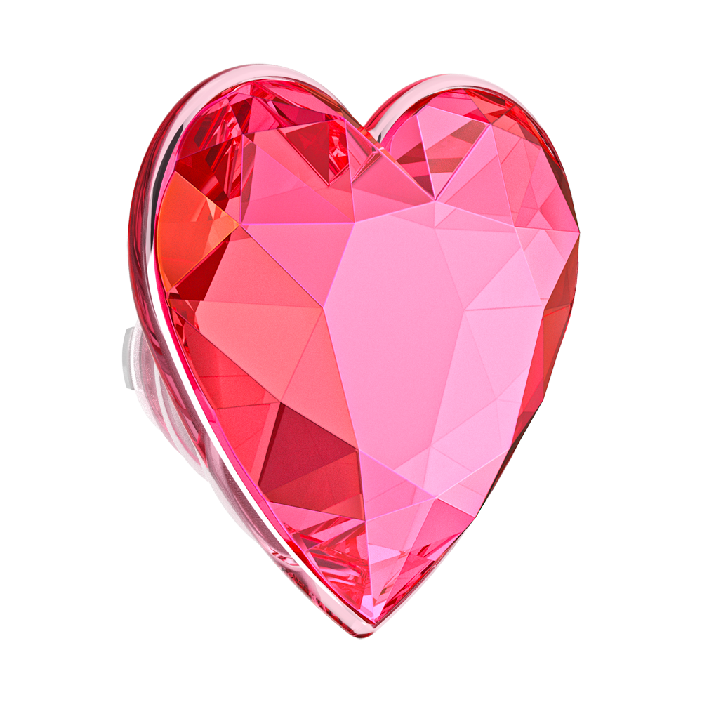 Crystal Heart Neon Pink —  MagSafe PopGrip - US 24634