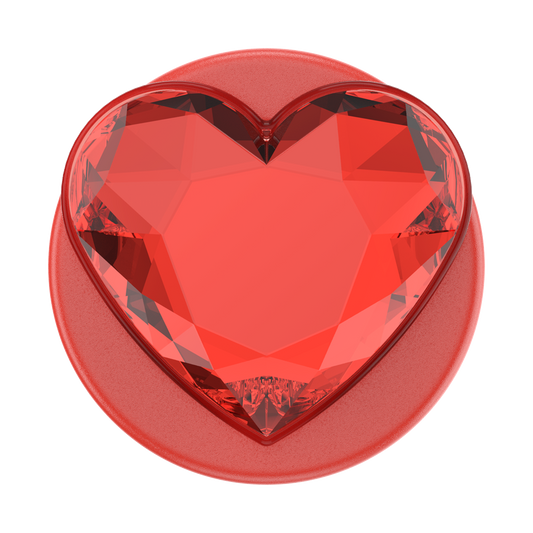 Crystal Heart Rosso —  MagSafe PopGrip - US 64486