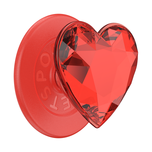 Crystal Heart Rosso —  MagSafe PopGrip - US 97098