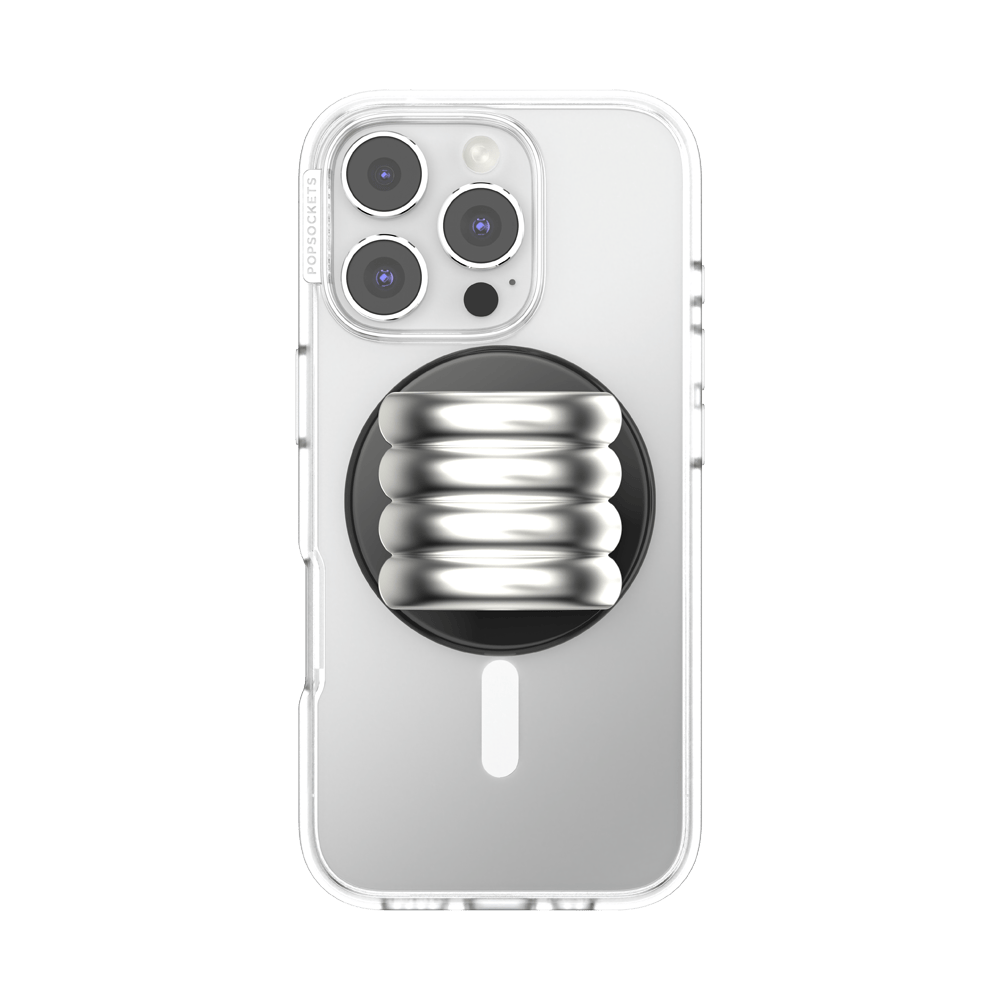 Enamel Puffy Stack Silver —  MagSafe PopGrip - US 48007