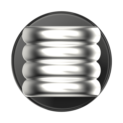 Enamel Puffy Stack Silver —  MagSafe PopGrip - US 94634