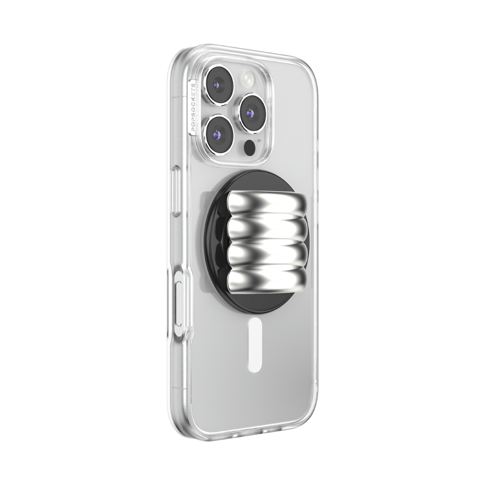 Enamel Puffy Stack Silver —  MagSafe PopGrip - US 83374