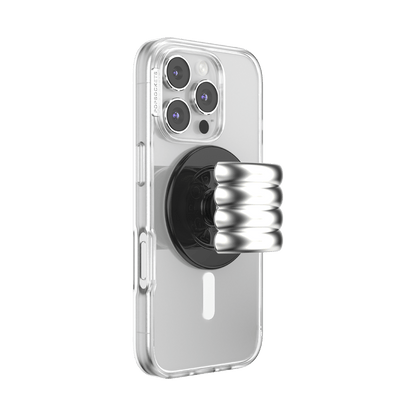 Enamel Puffy Stack Silver —  MagSafe PopGrip - US 83374