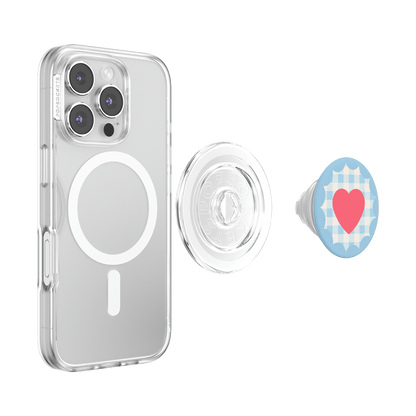 Gingham Heart —  MagSafe PopGrip - US 64286