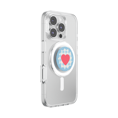 Gingham Heart —  MagSafe PopGrip - US 37826