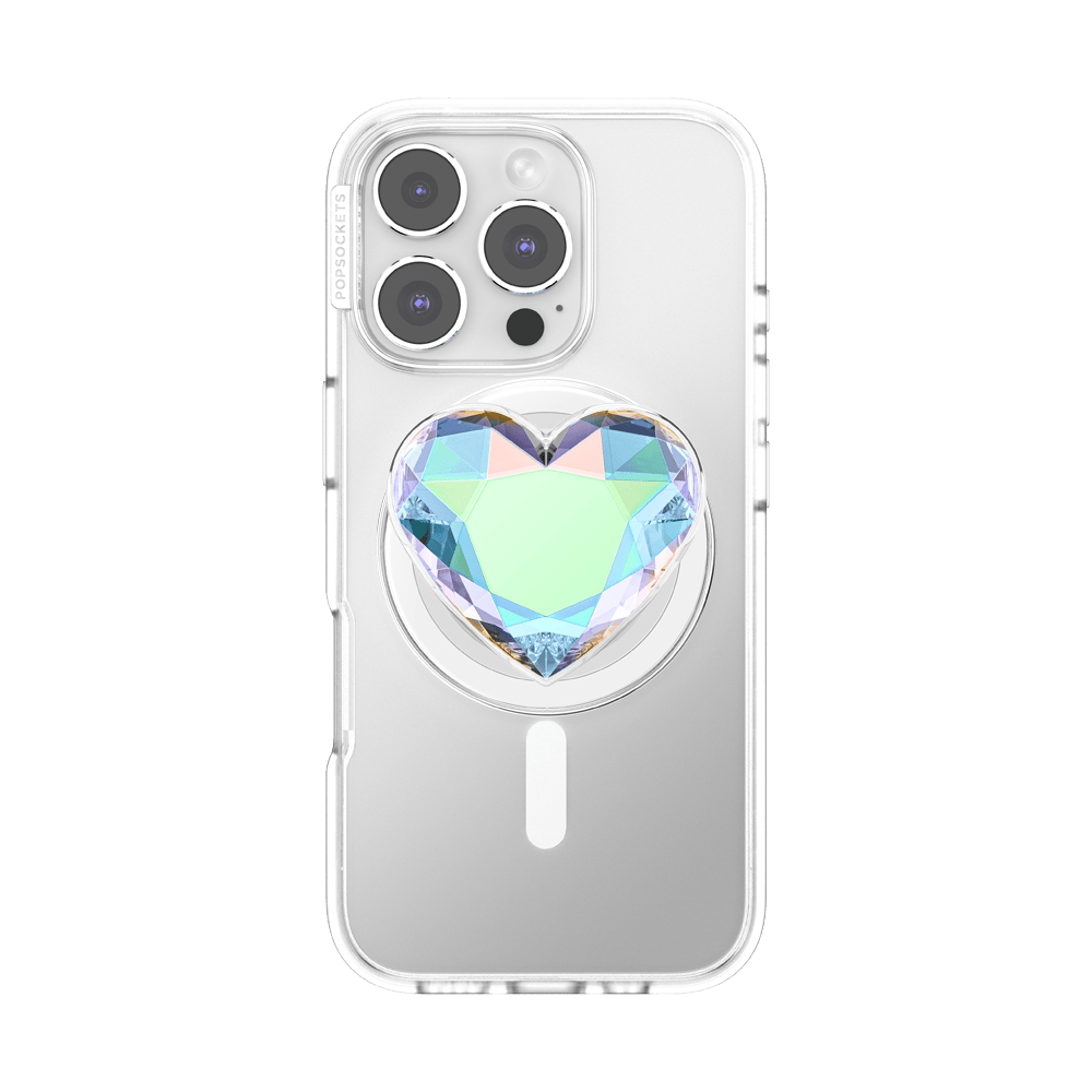 Iridescent Crystal Heart — MagSafe PopGrip - US 20446