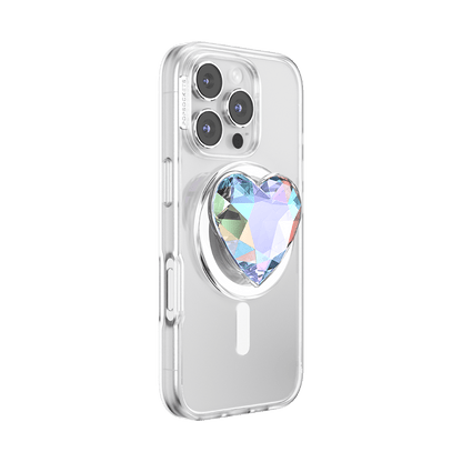Iridescent Crystal Heart — MagSafe PopGrip - US 96557
