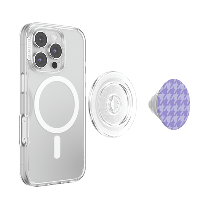 Lilac Houndstooth — MagSafe PopGrip - US 02595