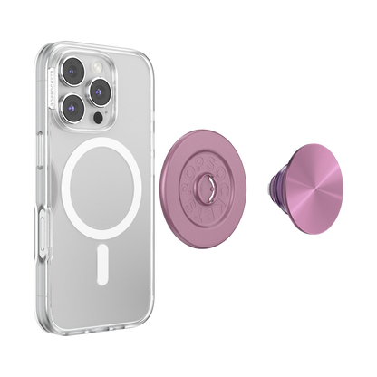 Aluminum Mauve Radial — MagSafe PopGrip - US 94204