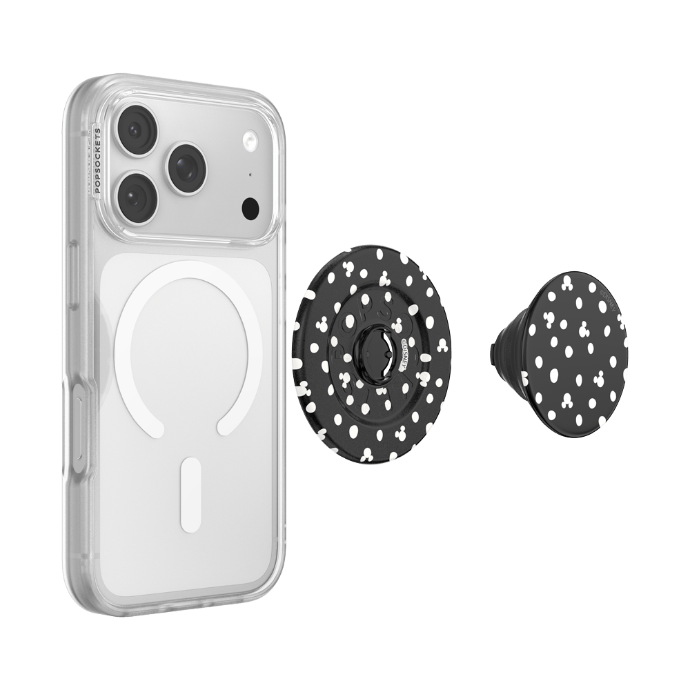 Mickey Polka Dot Black — MagSafe PopGrip - US 32105