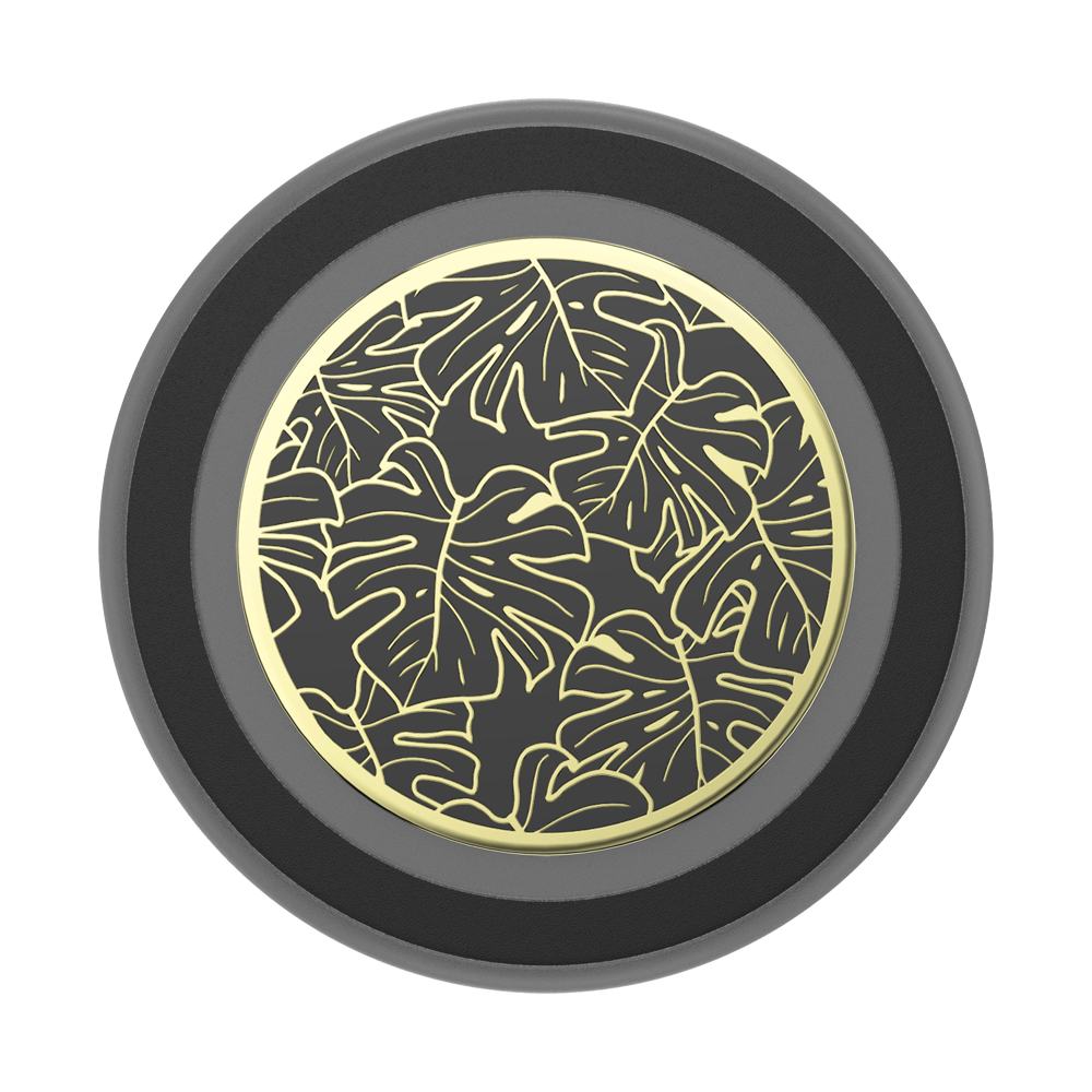 Enamel Monstera Black — MagSafe PopGrip - US 08255