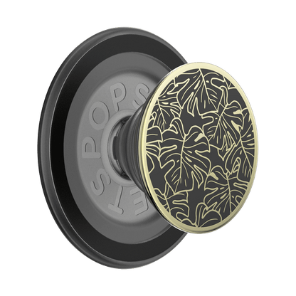 Enamel Monstera Black — MagSafe PopGrip - US 19917