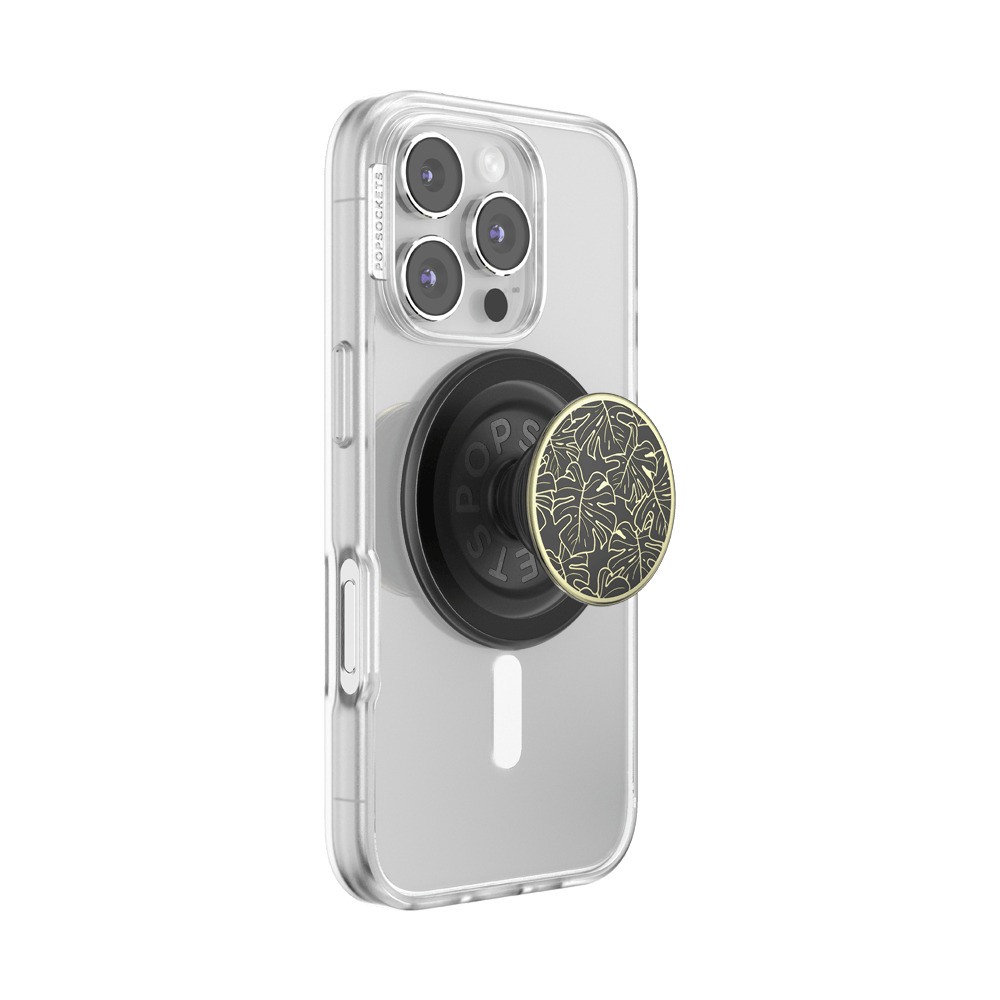 Enamel Monstera Black — MagSafe PopGrip - US 08255