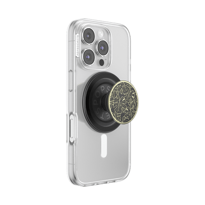 Enamel Monstera Black — MagSafe PopGrip - US 08255