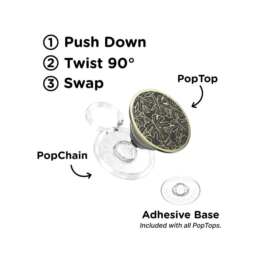 Enamel Monstera Black — PopTop - US 59000