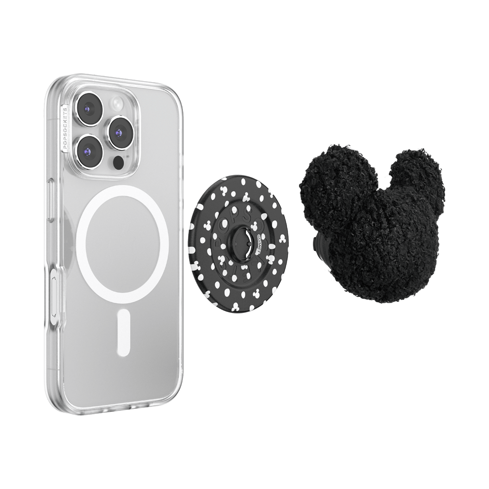 Plush Mickey Black — MagSafe PopGrip - US 22793