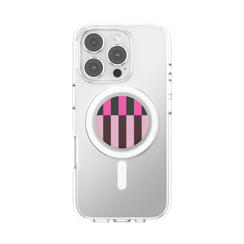 Pop of Pink Stripe — MagSafe PopGrip - US 12797