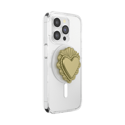 PopOut Sacred Heart Gold — MagSafe PopGrip - US 23396