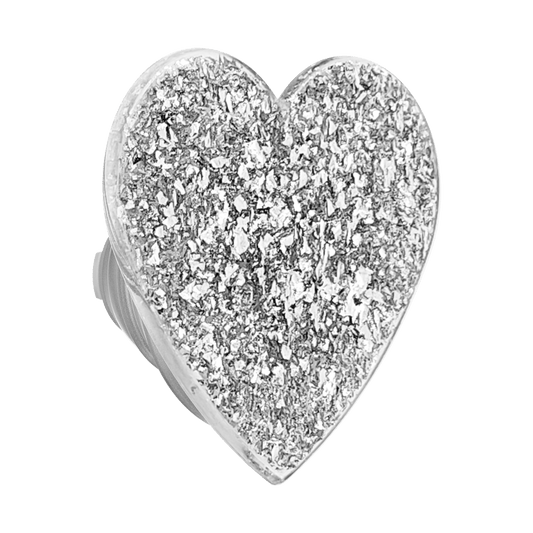 Confetti Heart Silver Sizzle —  PopTop - US 78219