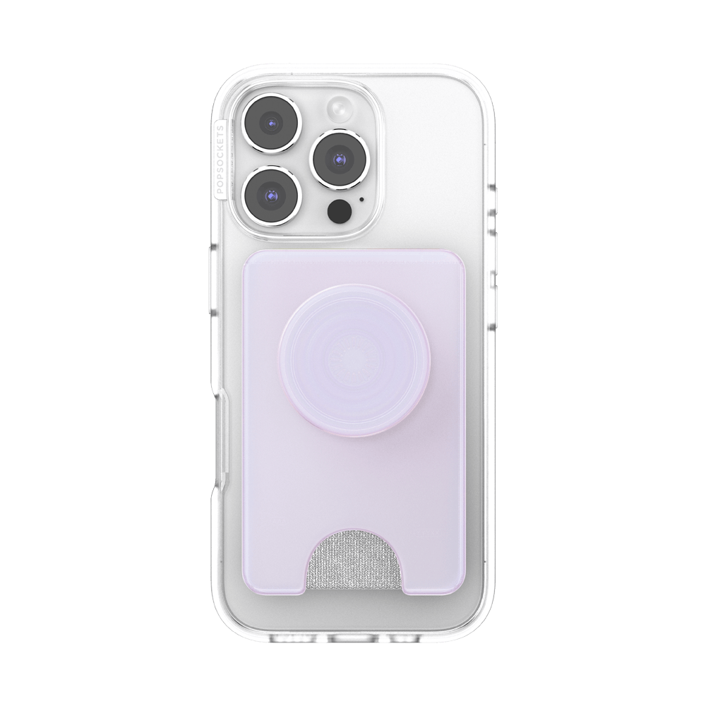 Opalescent White — MagSafe Kick-Out PopWallet+ & Stand - US 38980