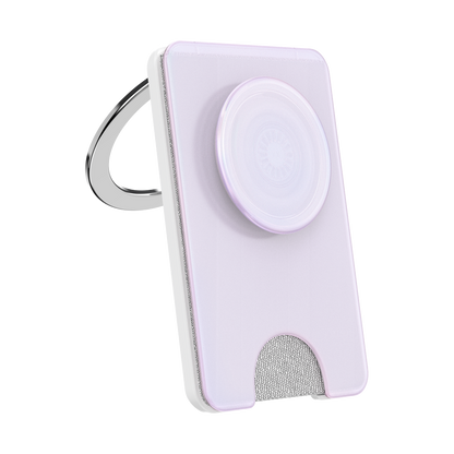 Opalescent White — MagSafe Kick-Out PopWallet+ & Stand - US 01514