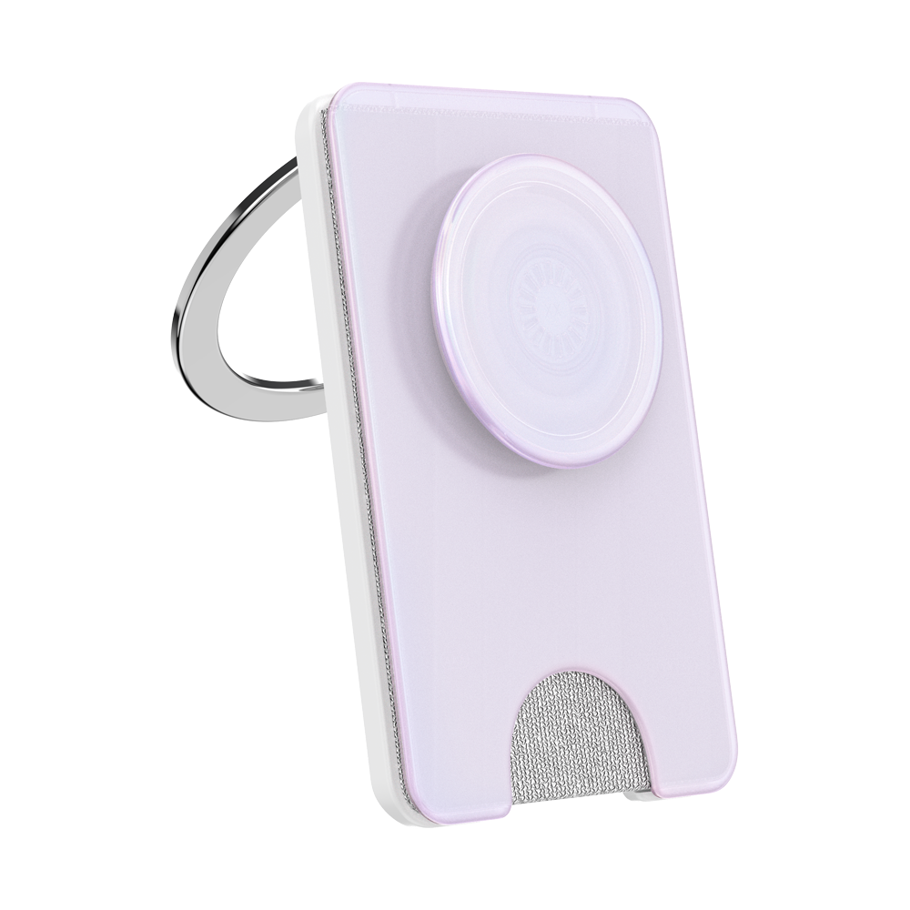 Opalescent White — MagSafe Kick-Out PopWallet+ & Stand - US 38980