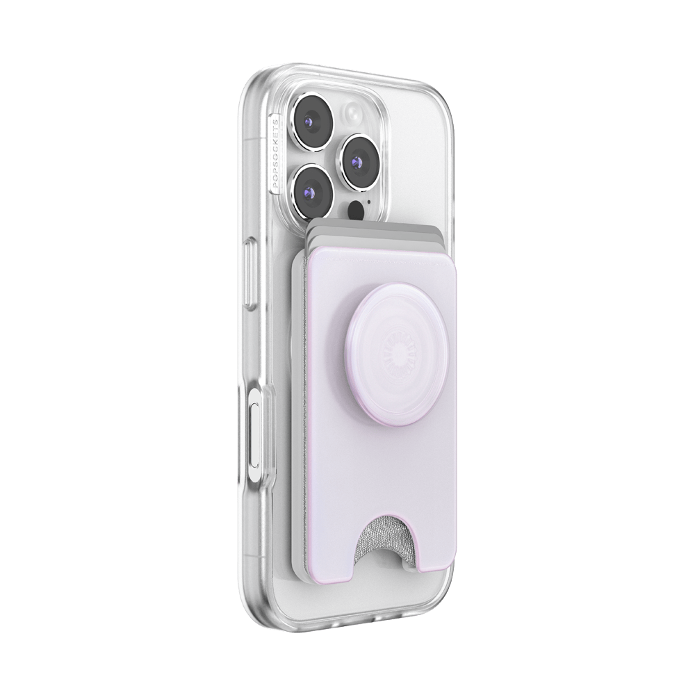 Opalescent White — MagSafe Kick-Out PopWallet+ & Stand - US 08648